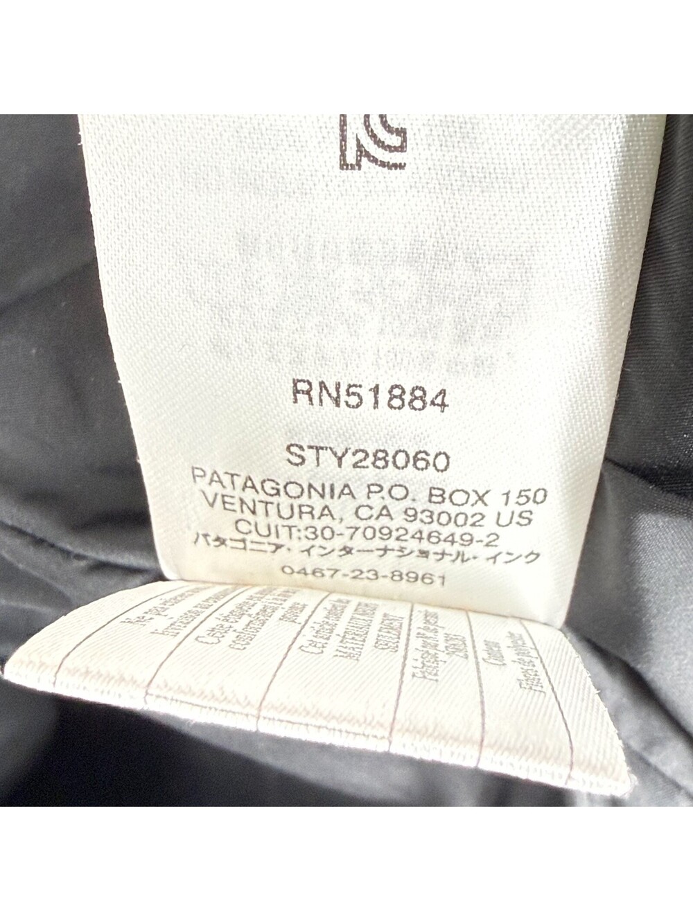 Patagonia Transitional Hooded Puffer Jacket Black Women's L - Picture 10 of 13